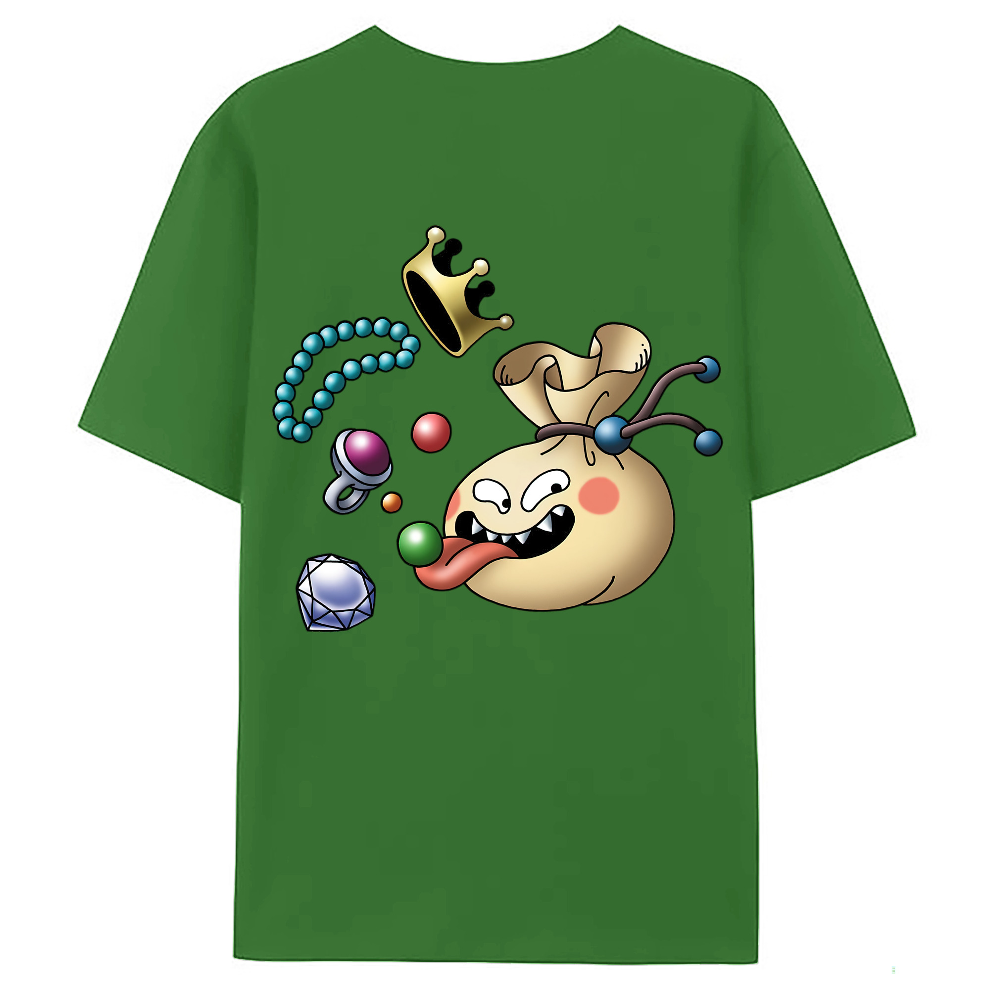 （画像用） ドラゴンクエスト Doragon Kuesuto Dragon Quest レディース半袖Tシャツ(バックプリント)